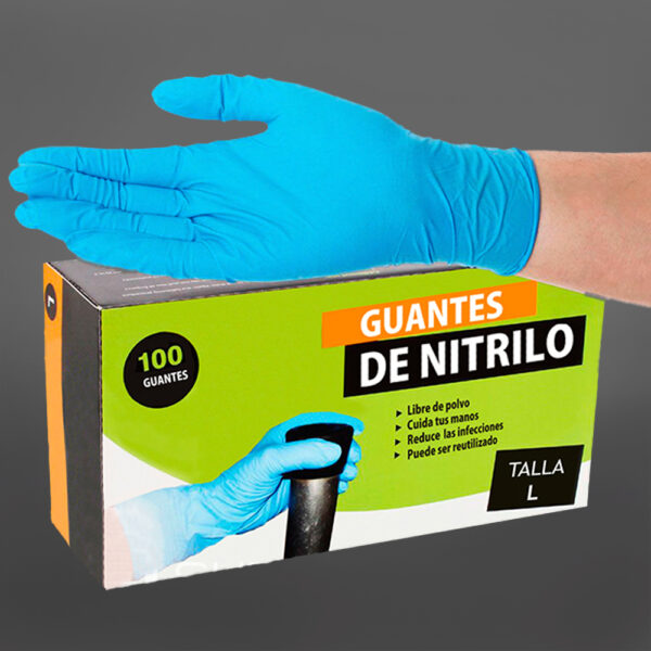 Guante De Nitrilo Talla L